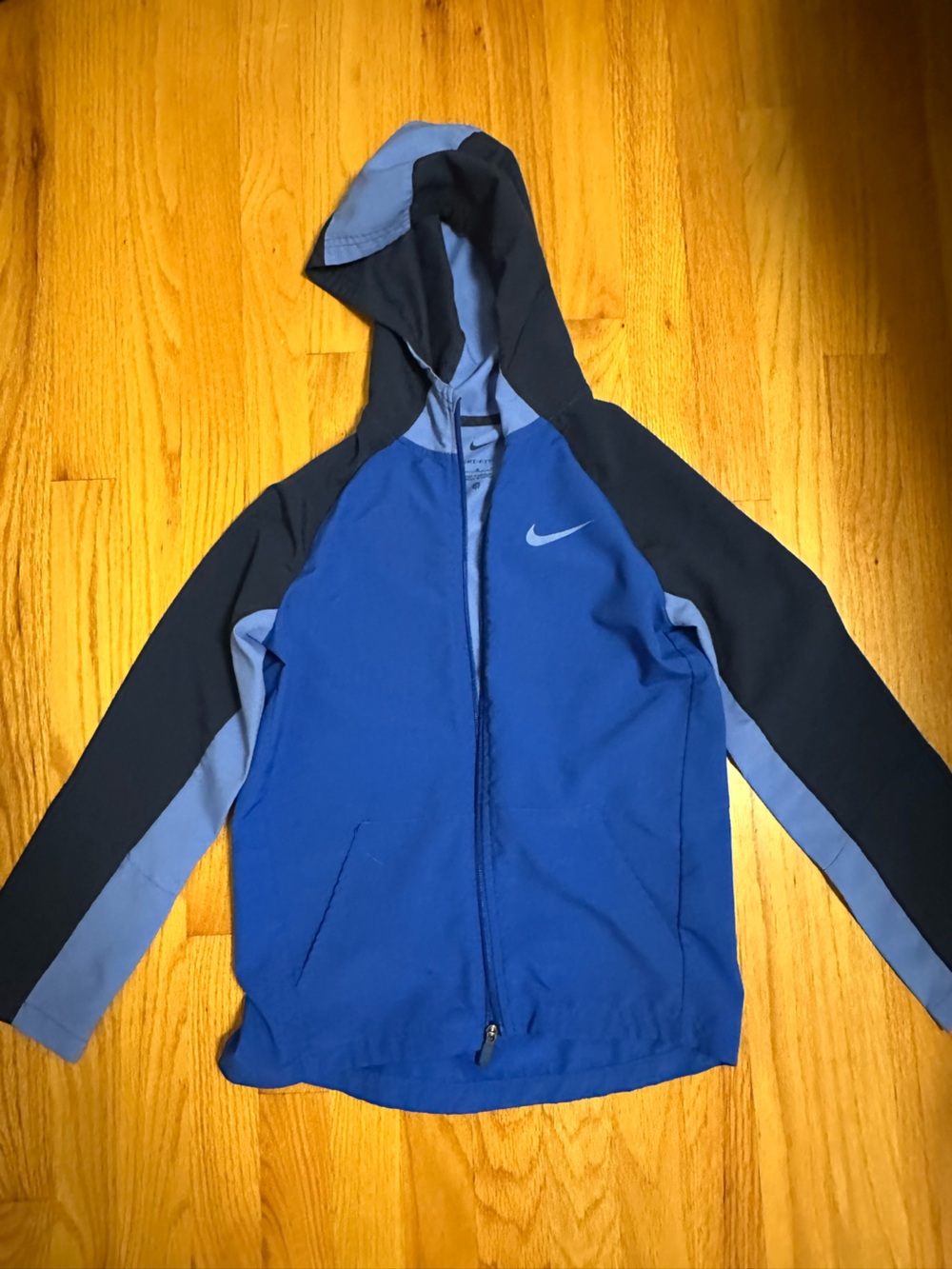 Nike Boy’s Royal Blue & Navy Hooded Performance Jacket